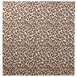 Brown Leopard Print Cloth Napkin