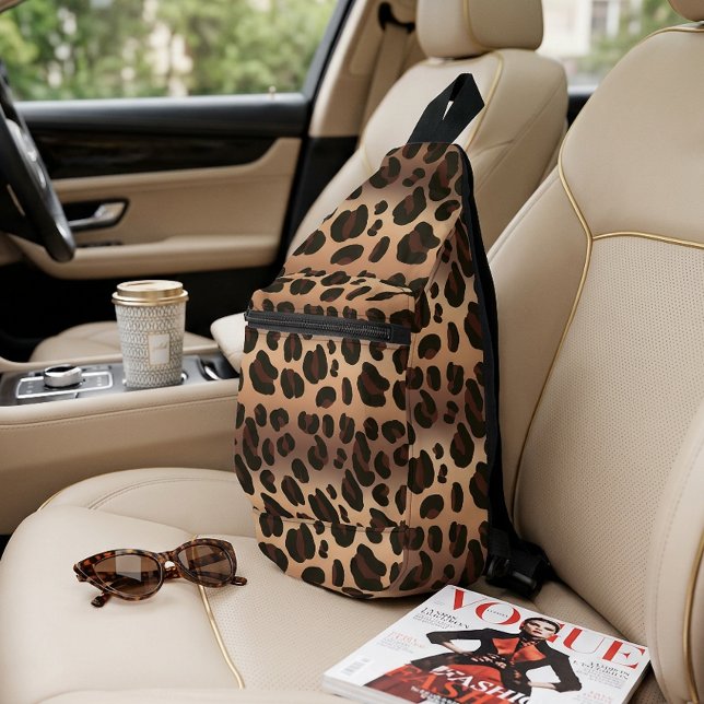 Brown Leopard Print Crossbody Sling Bag (Brown Leopard Print Crossbody Sling Bag)