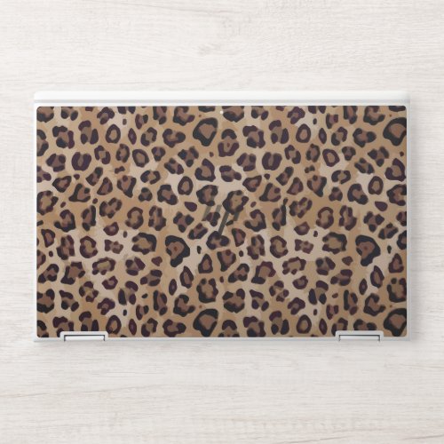 Brown Leopard Print HP Laptop Skin