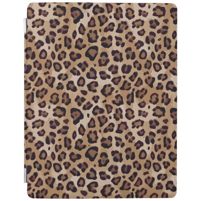 Brown Leopard Print iPad Smart Cover (Front)