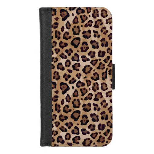 Brown Leopard Print iPhone 87 Wallet Case
