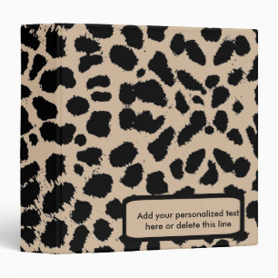 Brown Leopard Print Keepsake Album Binder