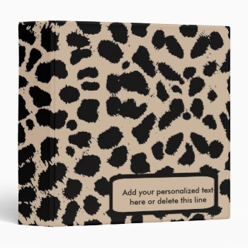 Brown Leopard Print  Keepsake Album Binder by malibuitalian at Zazzle