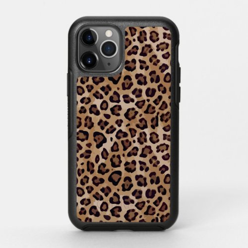 Brown Leopard Print OtterBox Symmetry iPhone 11 Pro Case