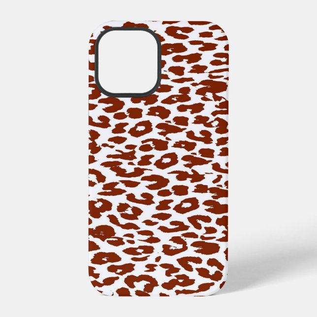 Brown Leopard Print Skin Iphone Case (Back)