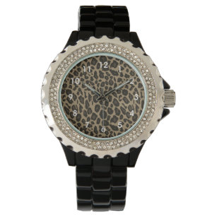 Brown Leopard Print Watch