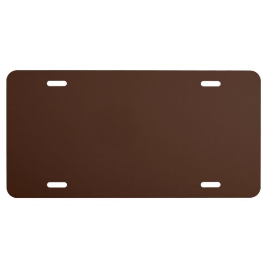 “Brown” License Plate | Zazzle.com