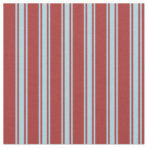 Brown & Light Blue Colored Lined Pattern Fabric