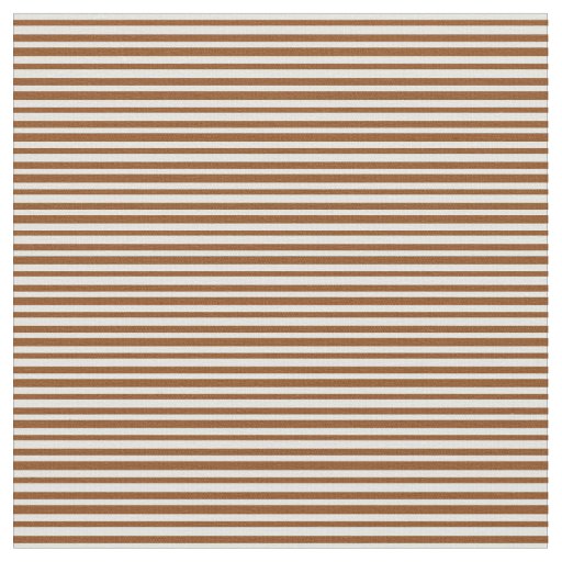 Brown & Light Cyan Lined Pattern Fabric