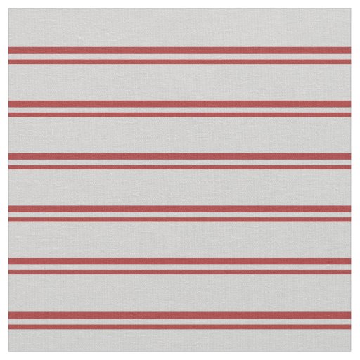 Brown & Light Gray Striped Pattern Fabric