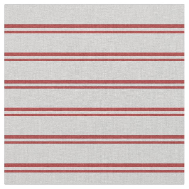 Brown & Light Gray Striped Pattern Fabric (Close Up)