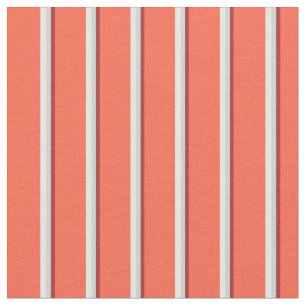 Brown, Light Gray, White, and Red Lines Pattern Fabric