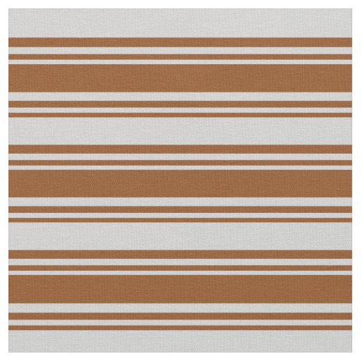 Brown & Light Grey Lines Fabric