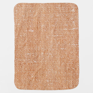 Brown Linen Canvas Texture Background Baby Blanket