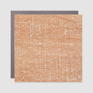 Brown Linen Canvas Texture Background Car Magnet