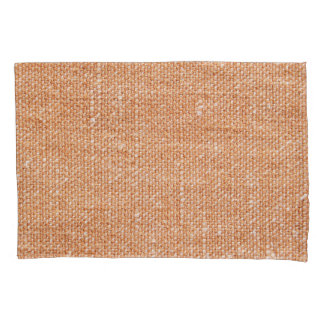 Brown Linen Canvas Texture Background Pillow Case