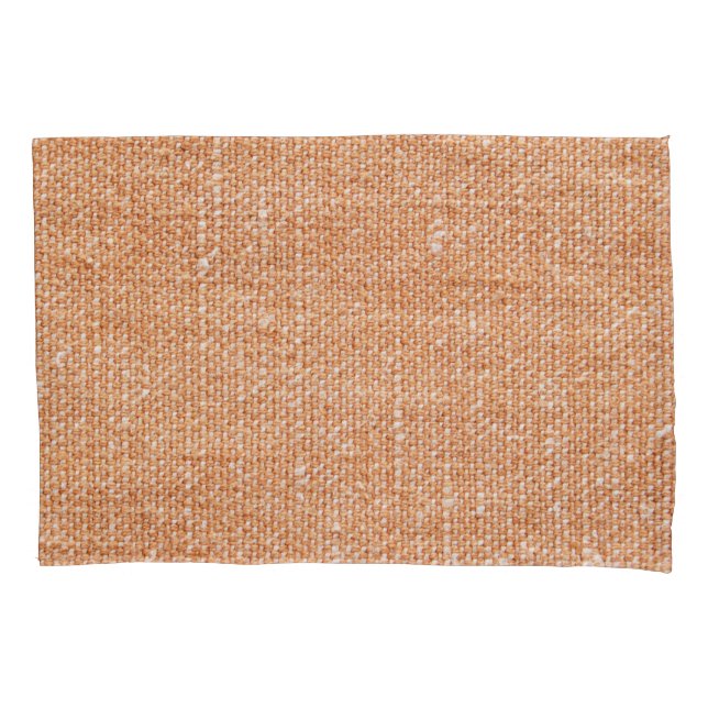 Brown Linen Canvas Texture Background Pillow Case (Front)
