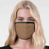 Brown Linen Face Mask (Worn Her)