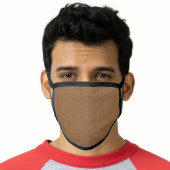Brown Linen Face Mask (Worn Him)