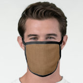 Brown Linen Face Mask (Worn Him)