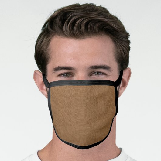 Brown Linen Face Mask (Worn Him)