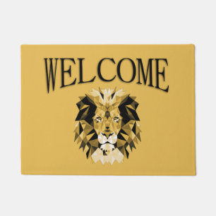 Brown Lion Welcome Doormat
