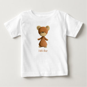 Brown Little Bear Personalized Kids Baby T-Shirt