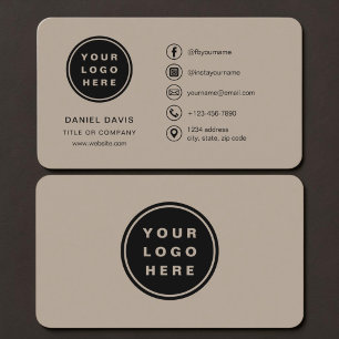 Brown Logo Business Card