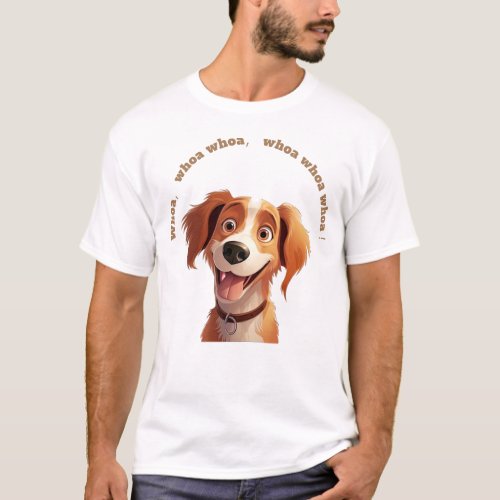 Brown Long_Haired Dog Big Eyes T_Shirt