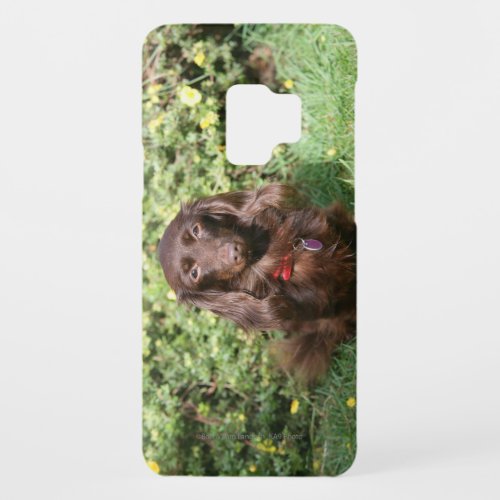 Brown Long_haired Miniature Dachshund Case_Mate Samsung Galaxy S9 Case