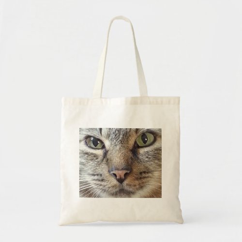 Brown Longhair Tabby Cat Tote Bag