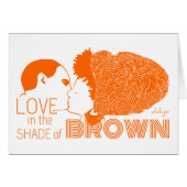 BROWN LOVE in ORANGE (Front Horizontal)