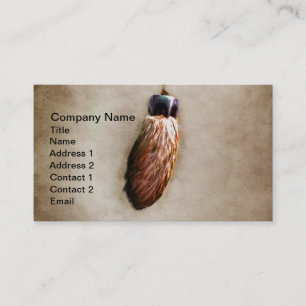 Brown Lucky Rabbit's Foot Business Card