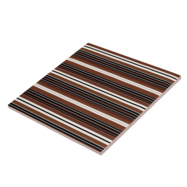 Brown Luxury Modern Autumn Collection Ceramic Tile (Side)