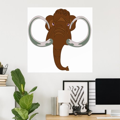 Brown Mammoth Poster