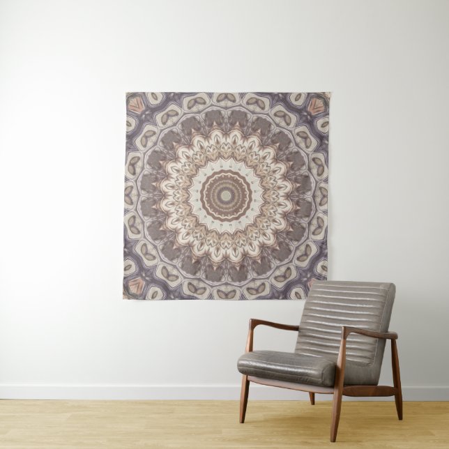 Brown Mandala Tapestry (In Situ)