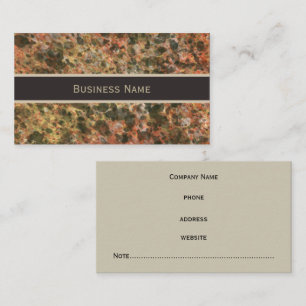 Brown Marble Appointment Business Cards