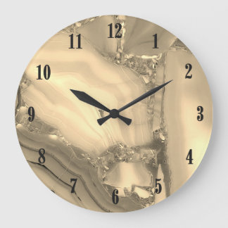 Brown Marble Clock