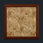 Brown Marble Fossil Look Gift Box<br><div class="desc">An image of a warm gray and beige colored marble stone slab. A neutral shade of taupe in a natural stone and fossily look on your product.</div>