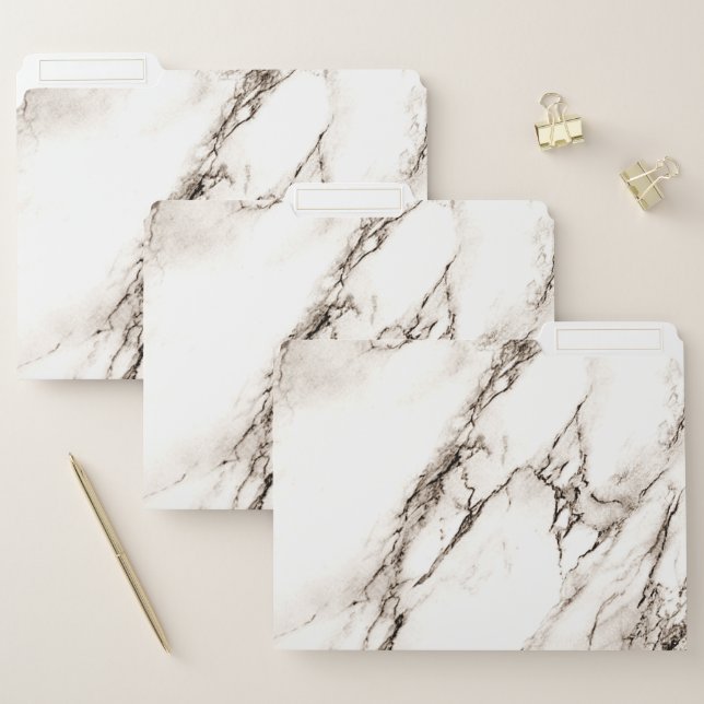 Brown Marble Look File Folder (Set)