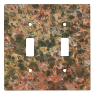 Brown Marble Pattern Light Switch Cover