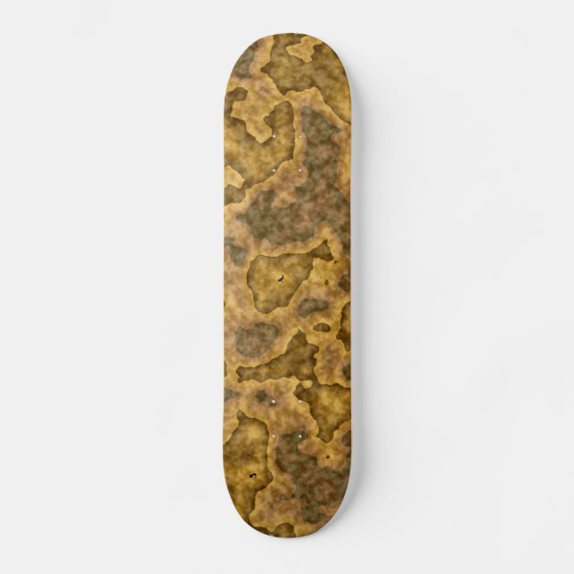 Brown Marble Skateboard Deck (Front)