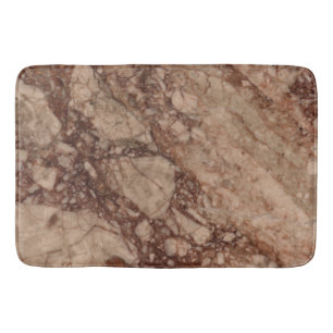 Brown Marble Surface Bath Mat