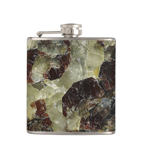 Brown Marbled Quartz Flask