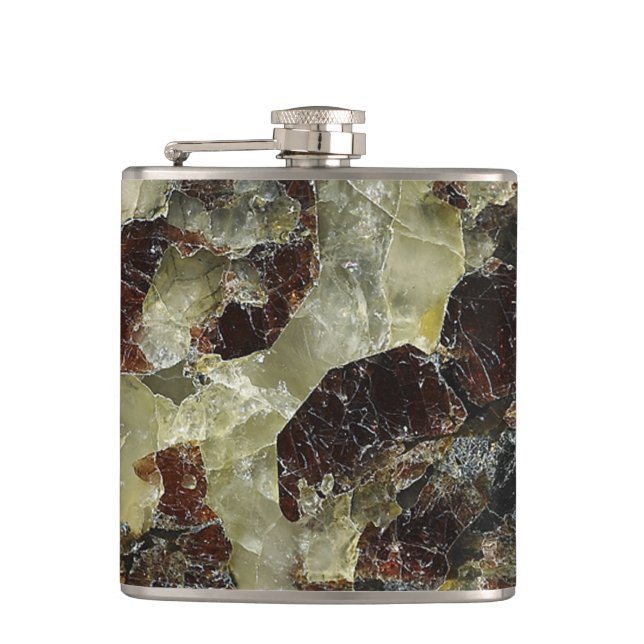 Brown Marbled Quartz Flask (Front)