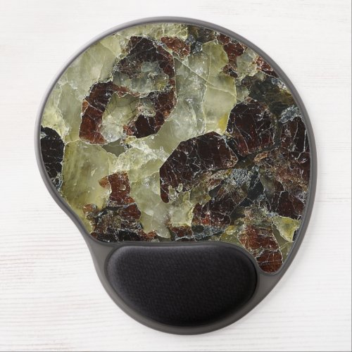 Brown Marbled Quartz Gel Mouse Pad