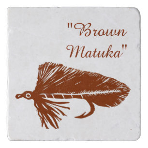 Brown Matuka streamer for fly tying and fishing Trivet