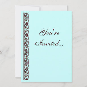 Brown Medieval Element Custom Invitation