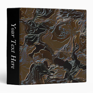 Brown Metalic Camo Personalized Binder
