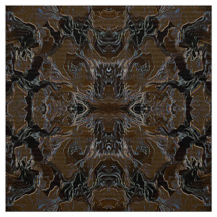 Brown Metallic Look Design of Cammo Fabric
